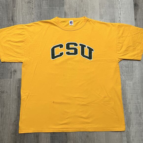 VTG Colorado State University Rams Russell Athletic Mens College 2XL T Shirt - Picture 1 of 5